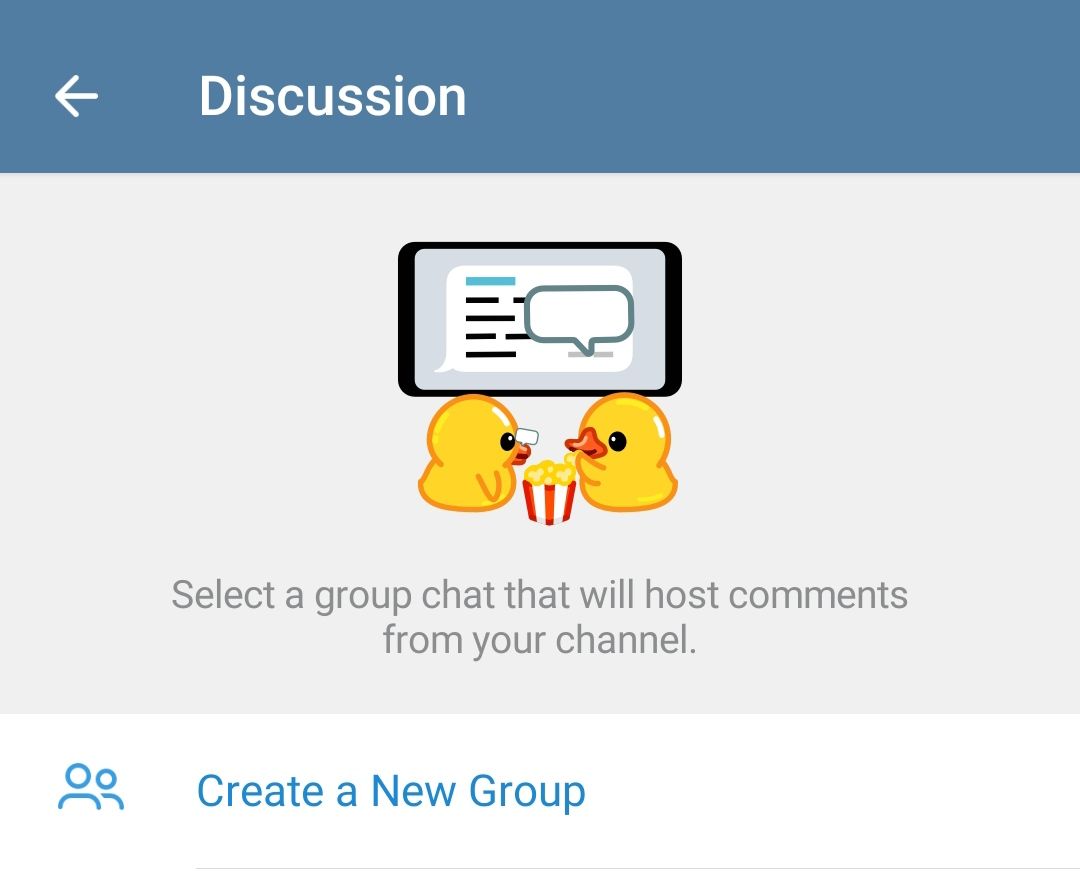 Add discussion to a Telegram channel