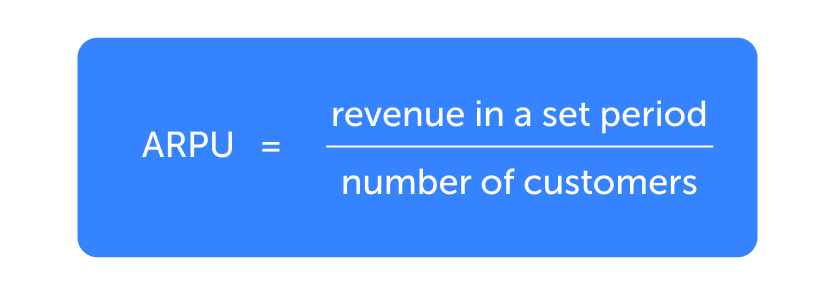 Formula to calculate ARPU