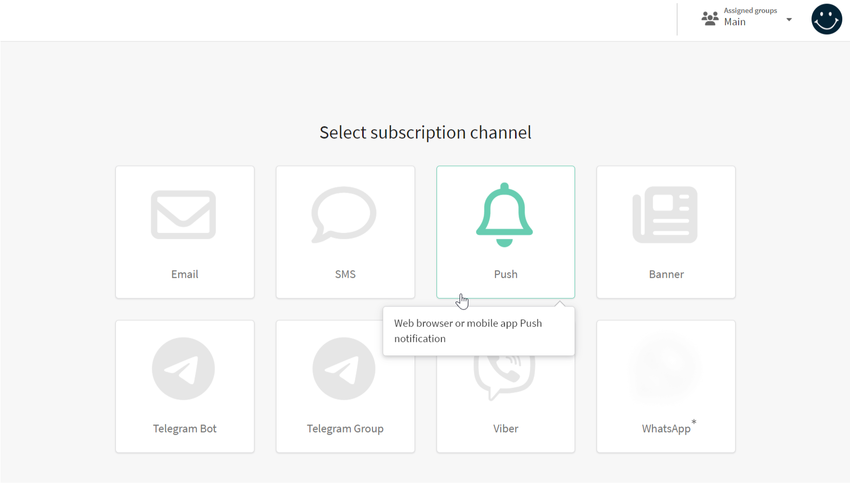 Channels of interaction with customers