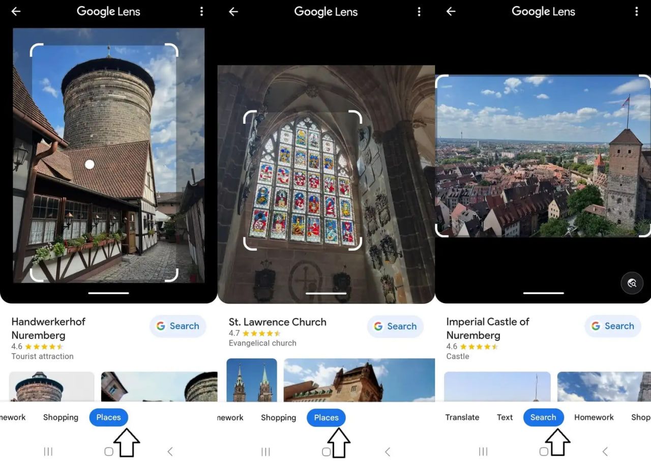 Google Lens identified the location from the photo