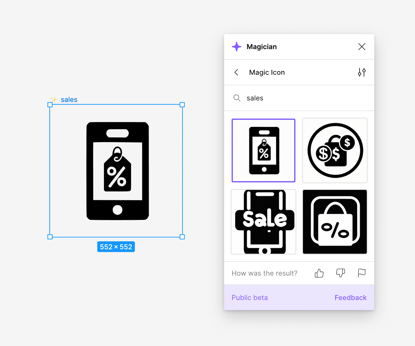 On-demand icon generation