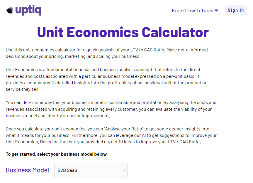 uptiq.app calculator